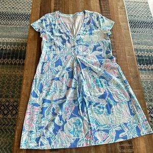 🌴Lilly Pulitzer Amina cap sleeve dress size L NWOT. 🌴